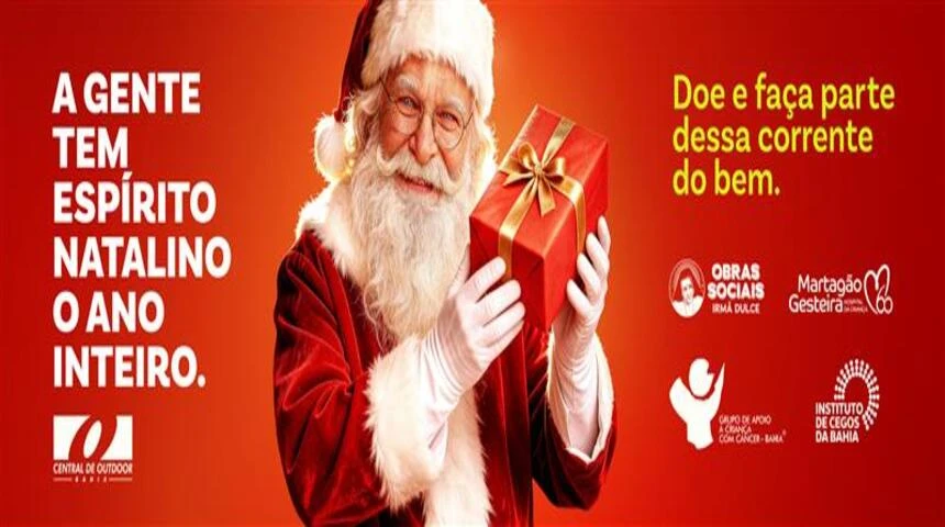 Central de Outdoor Seccional Bahia apoia instituições em campanha solidária